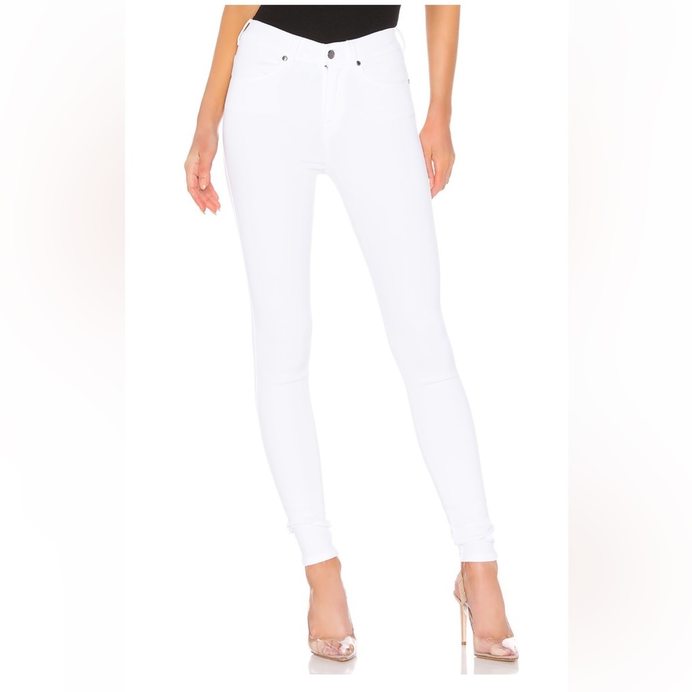 Dr. Denim Lexy skinny white jeans from Revolve